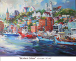 St.John's Colors, Oil on Canvas